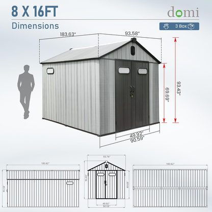 domi-8×16-ft-outdoor-resin-storage-shed-all-weather-double-wall-storage-building-with-lockable-doors-and-ventilated-roof-ideal-for-lawn-tools-bikes-mowers-and-pool-equipment-grey-03